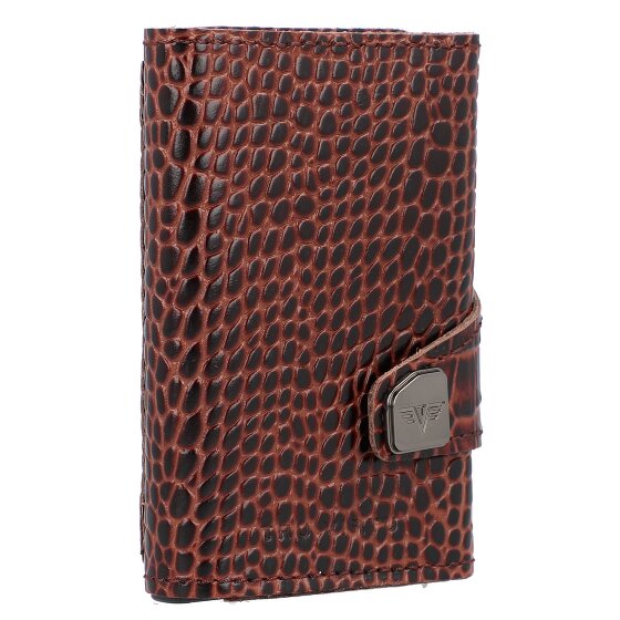 Tru Virtu Click & Slide Porte-cartes de crédit RFID en cuir 6,5 cm