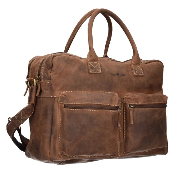 Greenburry Porte-documents Vintage en cuir 40 cm pour ordinateur portable