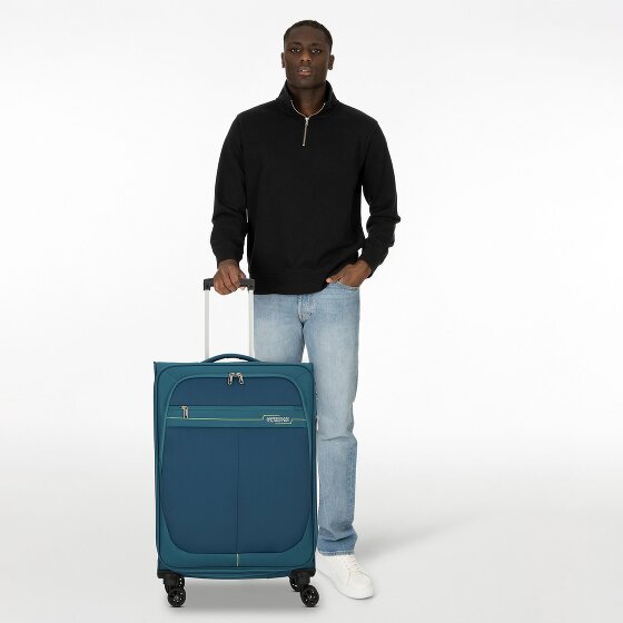 American Tourister Deep Dive 4 roulettes Trolley 67 cm avec soufflet d'extension