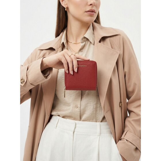 Lazarotti Bologna Leather Medium Porte-monnaie Zip-Around en cuir 10 cm