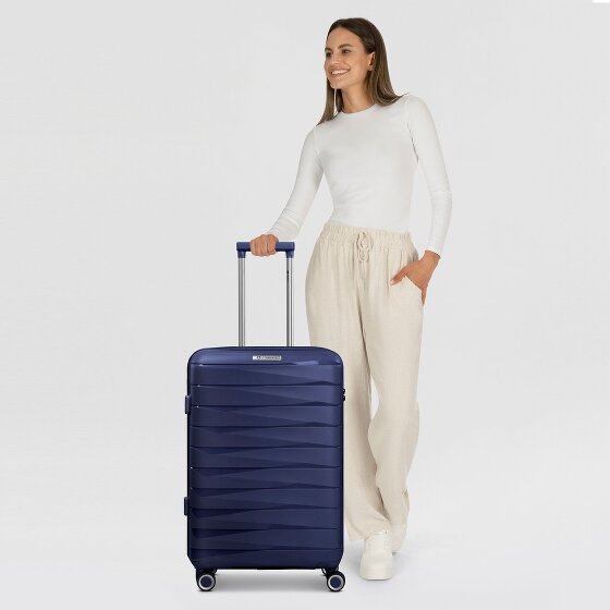 Franky London 4 roulettes Trolley M 65 cm avec soufflet d'extension