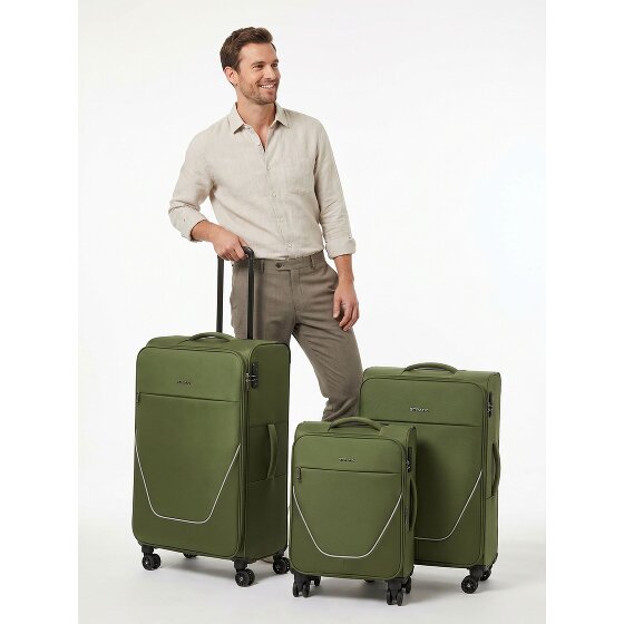 Stratic taska 4 roues Set de valises 3 pièces avec soufflet d'extension