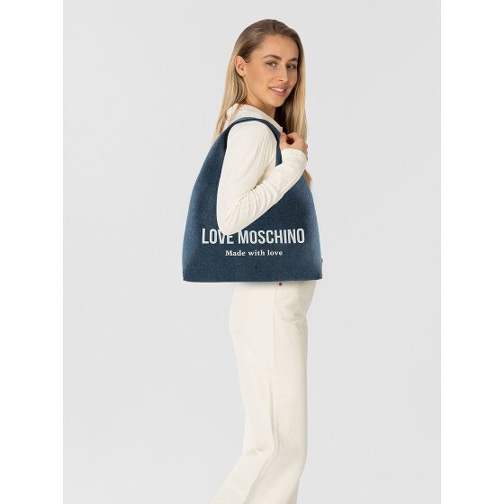 Love Moschino Denim Signature Love Sac à bandoulière 34 cm