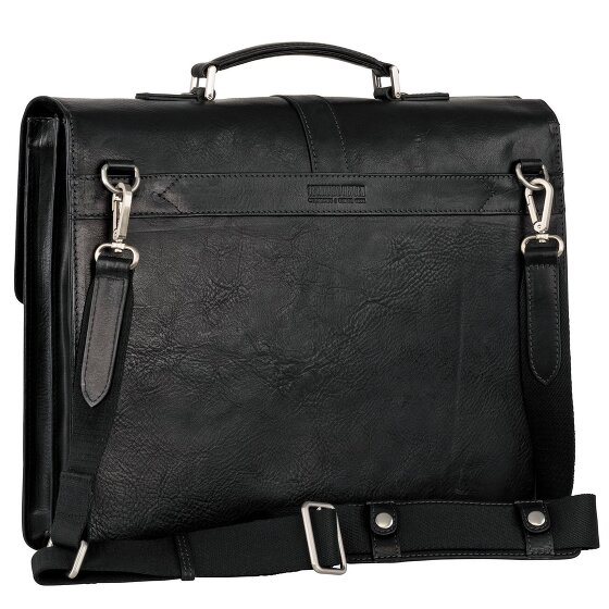 Leonhard Heyden Bergamo Attaché-case Cuir véritable 40 cm Compartiment ordinateur