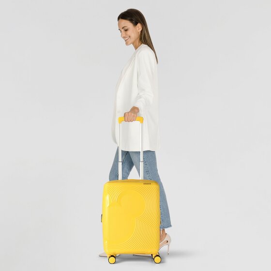 American Tourister Mickey Magic 4 roulettes Trolley de cabine 55 cm avec soufflet d'extension