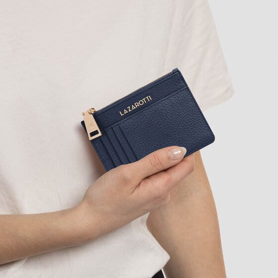 Lazarotti Bologna Leather Étui à clés en cuir 11,5 cm avec poche Air Tag