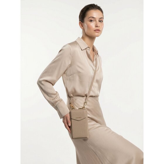 Lazarotti Bologna Leather Zip-Around Porte-monnaie Porte-téléphone en cuir 19 cm