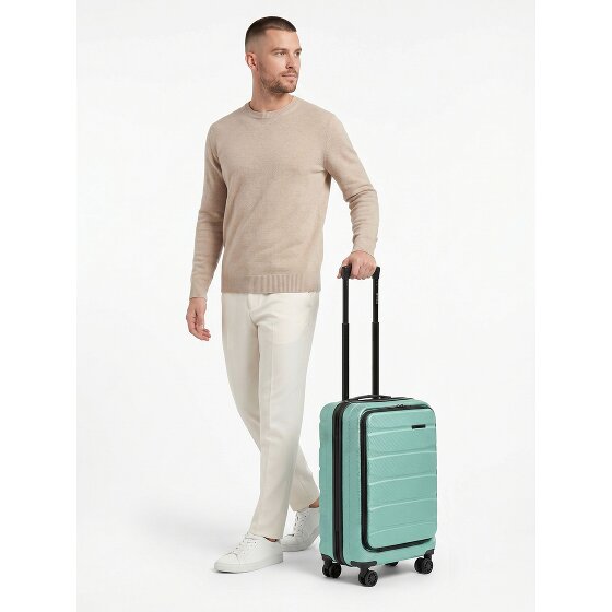 Franky Munich 4.0 4 roues Valise cabine 55 cm Compartiment ordinateur avec soufflet d'extension