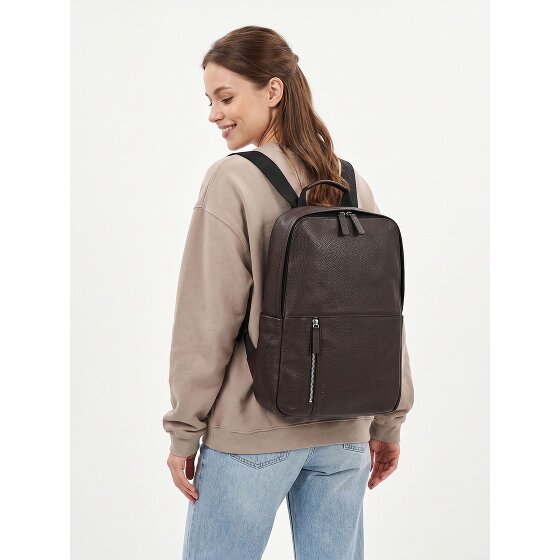 Strellson Kennington Daypack Cuir véritable 42 cm Compartiment ordinateur