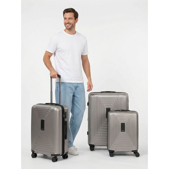 Redolz Essentials 14 4 roulettes Set de valises 3 pièces avec soufflet d'extension
