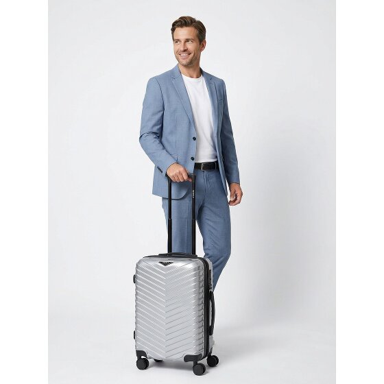 Redolz Essentials 18 4 roulettes Trolley de cabine 55 cm avec soufflet d'extension