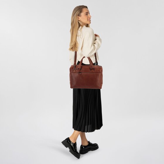 Plevier Vintage Bill Porte-documents Cuir 40 cm Compartiment pour ordinateur portable