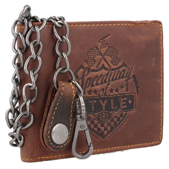 Greenburry Racing Collection Dallas Porte-monnaie RFID en cuir 12,5 cm