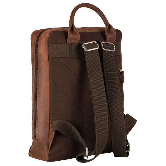 Leonhard Heyden Salisbury Sac à dos en cuir 37 cm pour ordinateur portable