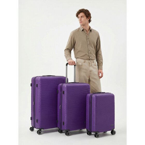 Franky Dallas 3.0 Set de valises à 4 roulettes 3 pièces avec soufflet d'extension