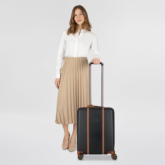 Delsey Paris Cadence 4 roulettes Trolley de cabine 55 cm avec soufflet d'extension