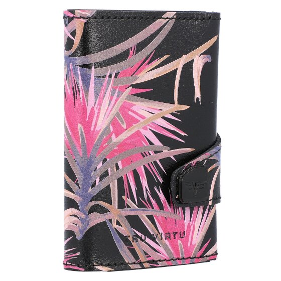 Tru Virtu Click & Slide Porte-cartes de crédit RFID en cuir 6,5 cm