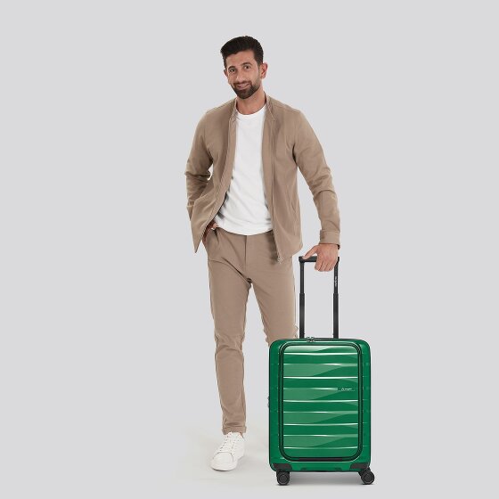 Bergpfeil Travel 4 roues Valise cabine 55 cm Compartiment ordinateur avec soufflet d'extension