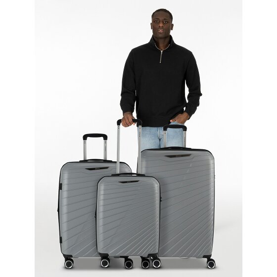 Benzi 5808 4 roulettes Set de valises 3 pièces avec soufflet d'extension