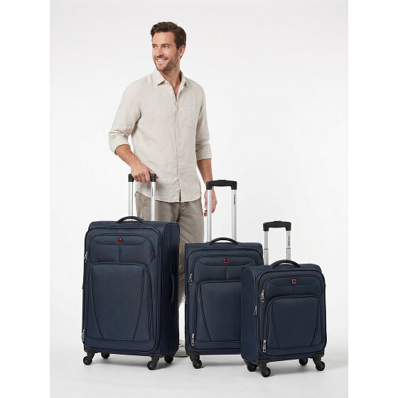 Wenger Beaumont 4 roulettes Set de valises 3 pièces avec soufflet d'extension