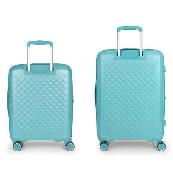 Gabol Queens 4 roues Set de valises 2 pièces avec soufflet d'extension