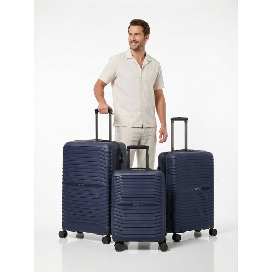 Stratic Shine 4 roues Set de valises 3 pièces avec soufflet d'extension
