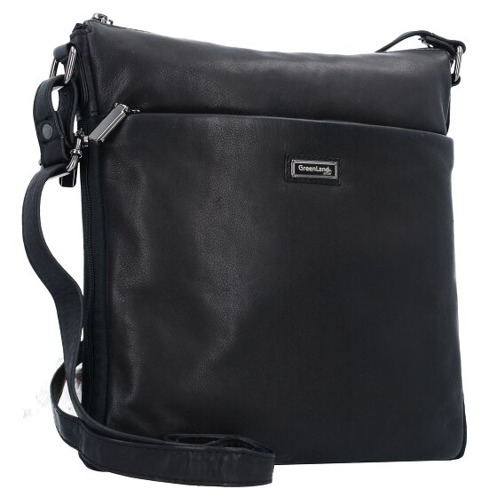 Greenland Nature Black Nappa Sac à bandoulière Cuir 29 cm