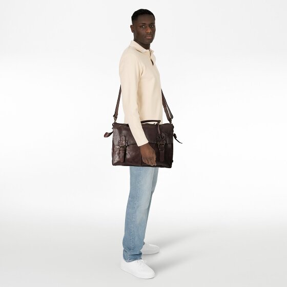 Harbour 2nd Cool Casual Porte-documents Messenger Cuir 36 cm Compartiment pour ordinateur portable