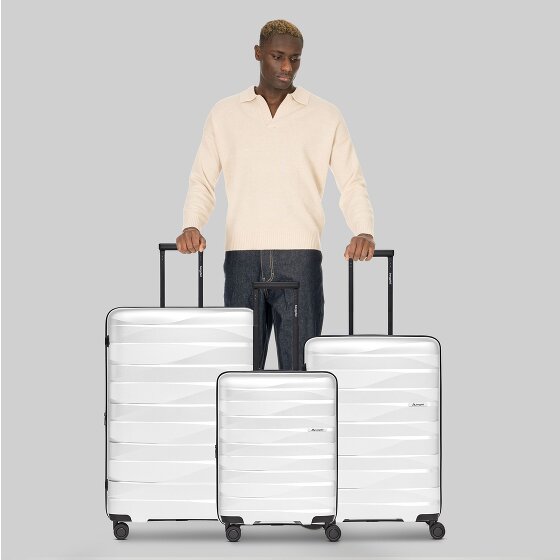 Bergpfeil Travel Set de valises à 4 roulettes 3 pièces avec soufflet extensible