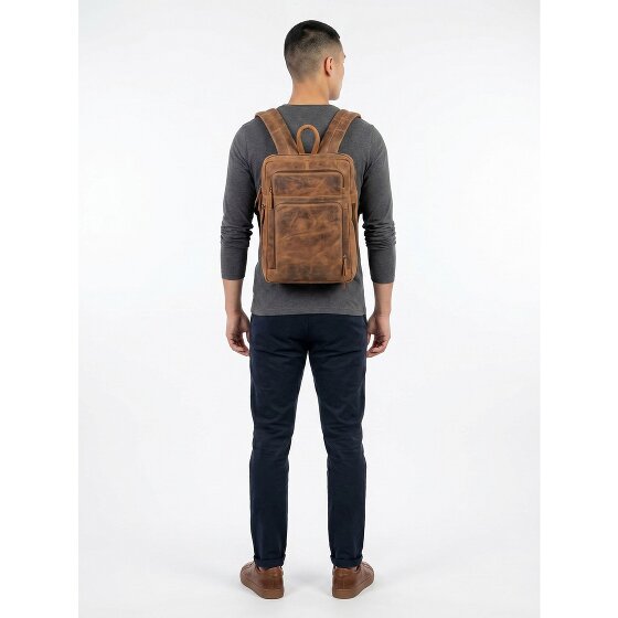 Greenburry Vintage Daypack Cuir 44 cm Compartiment pour ordinateur portable