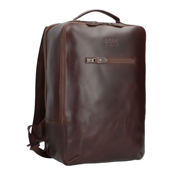 Buckle & Seam Leon sac à dos en cuir 41 cm compartiment pour ordinateur portable