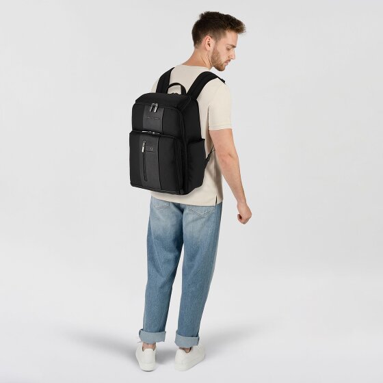 Piquadro Brief sac à dos de voyage en cuir 43 cm compartiment pour ordinateur portable