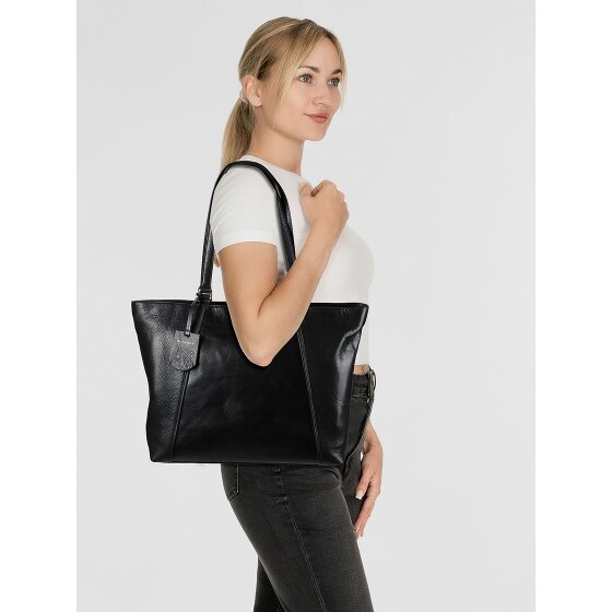 Burkely Fine Florence Sac de shopper Cuir véritable 37 cm Compartiment ordinateur
