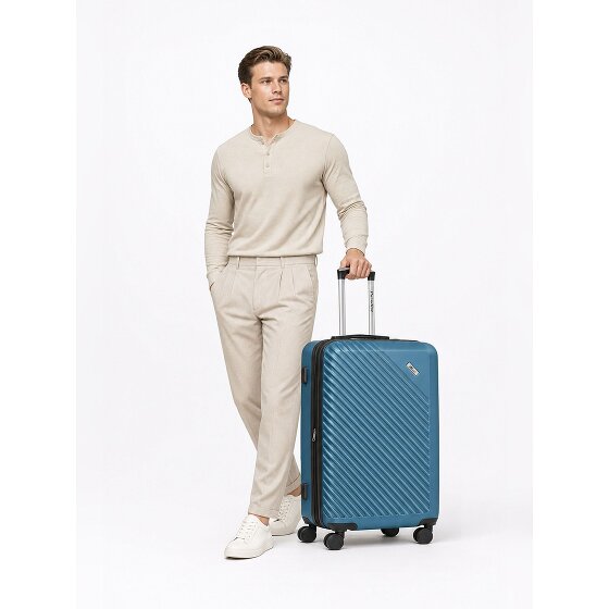 Check.In Paradise 2.0 4 roues Valise cabine M 68 cm avec soufflet d'extension