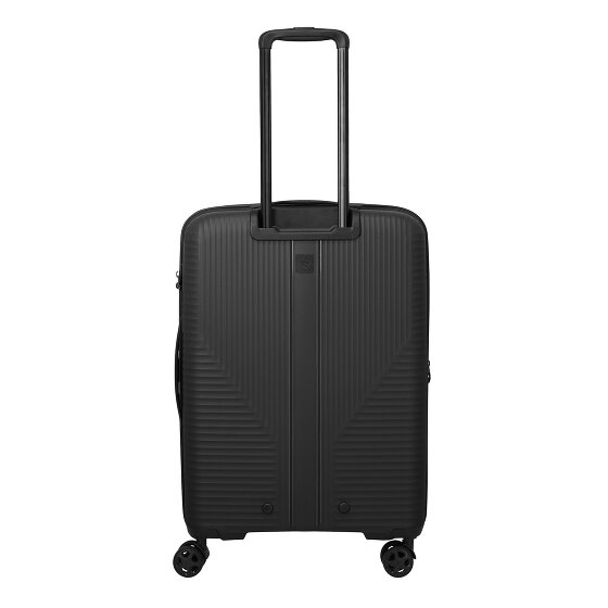 Travelite Air Stripe 4 roulettes Trolley M 66 cm avec soufflet d'extension