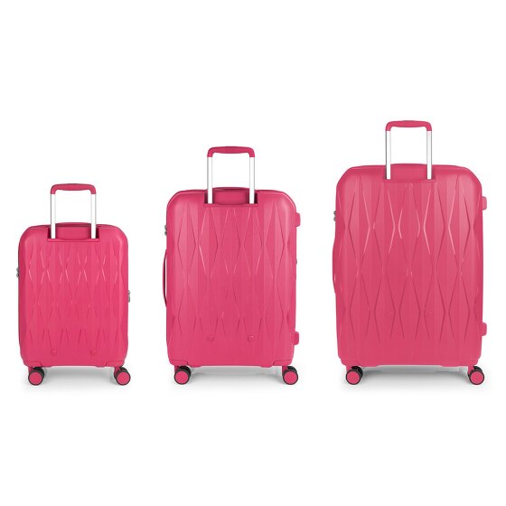 Gabol Infinity 4 roulettes Set de valises 3 pièces avec soufflet d'extension