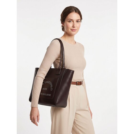 Karl Lagerfeld Daily Sac à bandoulière Cuir véritable 36 cm