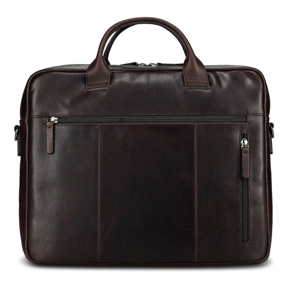 Jost London Attaché-case Cuir véritable 38 cm Compartiment ordinateur