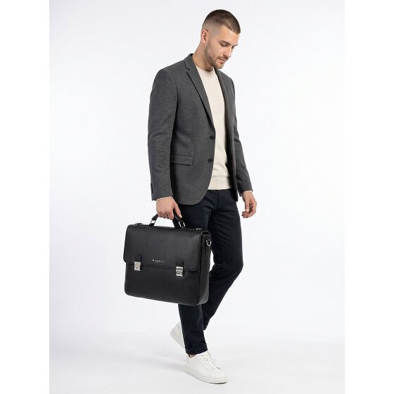 bugatti Valencia Attaché-case Cuir véritable 38 cm Compartiment ordinateur