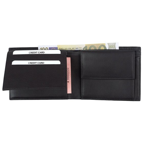 Bench Porte-monnaie Carbon en cuir 12 cm