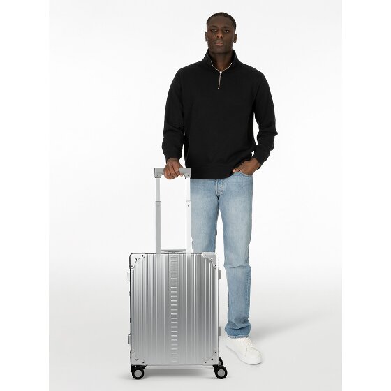 Aleon Valise cabine Traveler Domestic à 4 roues en Aluminium, 55 cm