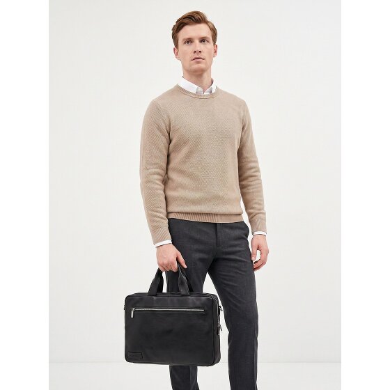Plevier Jimmy Attaché-case Cuir véritable 31 cm Compartiment ordinateur