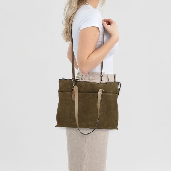 Castelijn & Beerens Nubuck Sac à bandoulière Cuir 40 cm Compartiment pour ordinateur portable