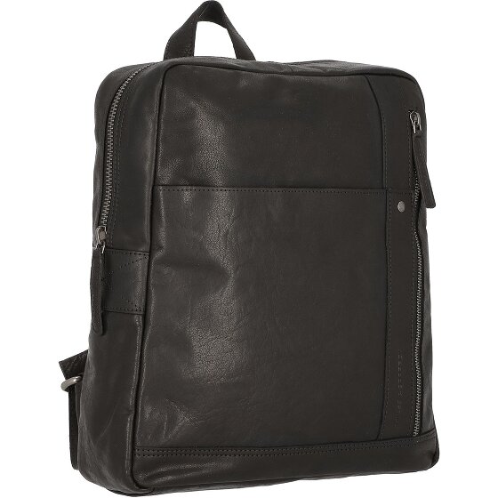 Spikes & Sparrow Bronco Sac à dos en cuir 34 cm Compartiment pour ordinateur portable