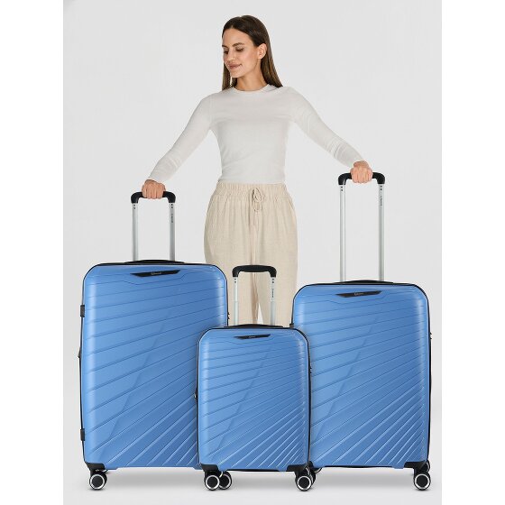 Benzi 5808 4 roulettes Set de valises 3 pièces avec soufflet d'extension