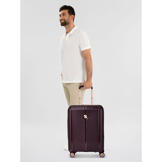 Polestream Paris 4 roulettes Trolley de cabine 55 cm avec soufflet d'extension