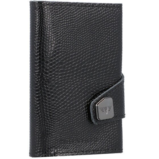 Tru Virtu Click & Slide Porte-cartes de crédit RFID en cuir 6,5 cm