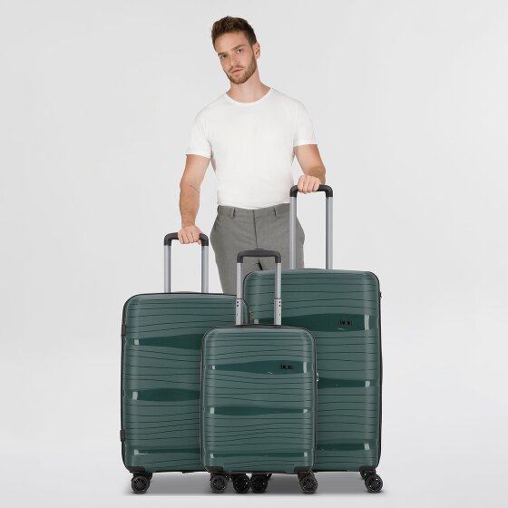 d&n Travel Line 4300 4 roulettes Set de valises 3 pièces