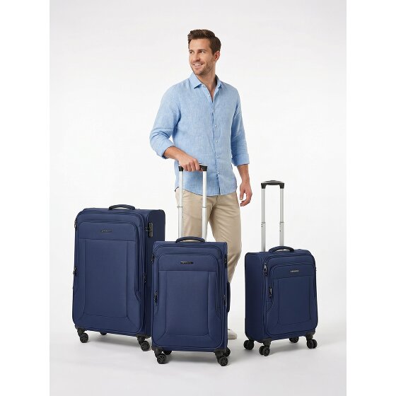 Franky Melbourne 3.0 Set de valises à 4 roulettes 3pcs avec soufflet extensible