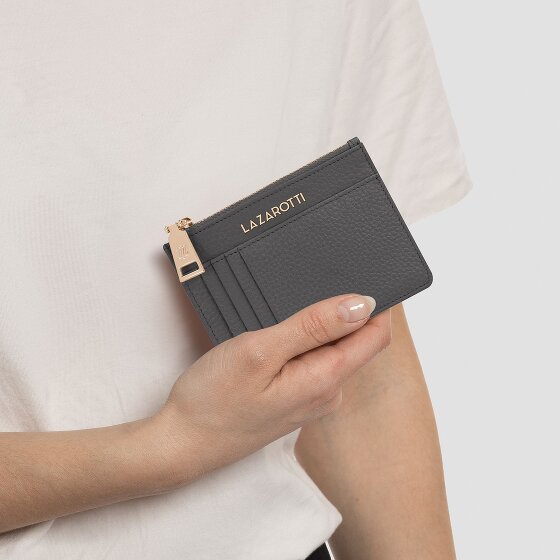 Lazarotti Bologna Leather Étui à clés en cuir 11,5 cm avec poche Air Tag